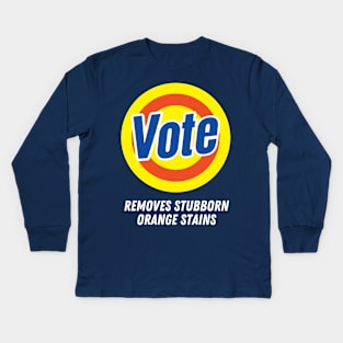 Funny Anti-Trump Vote Detergent Kids Long Sleeve T-Shirt